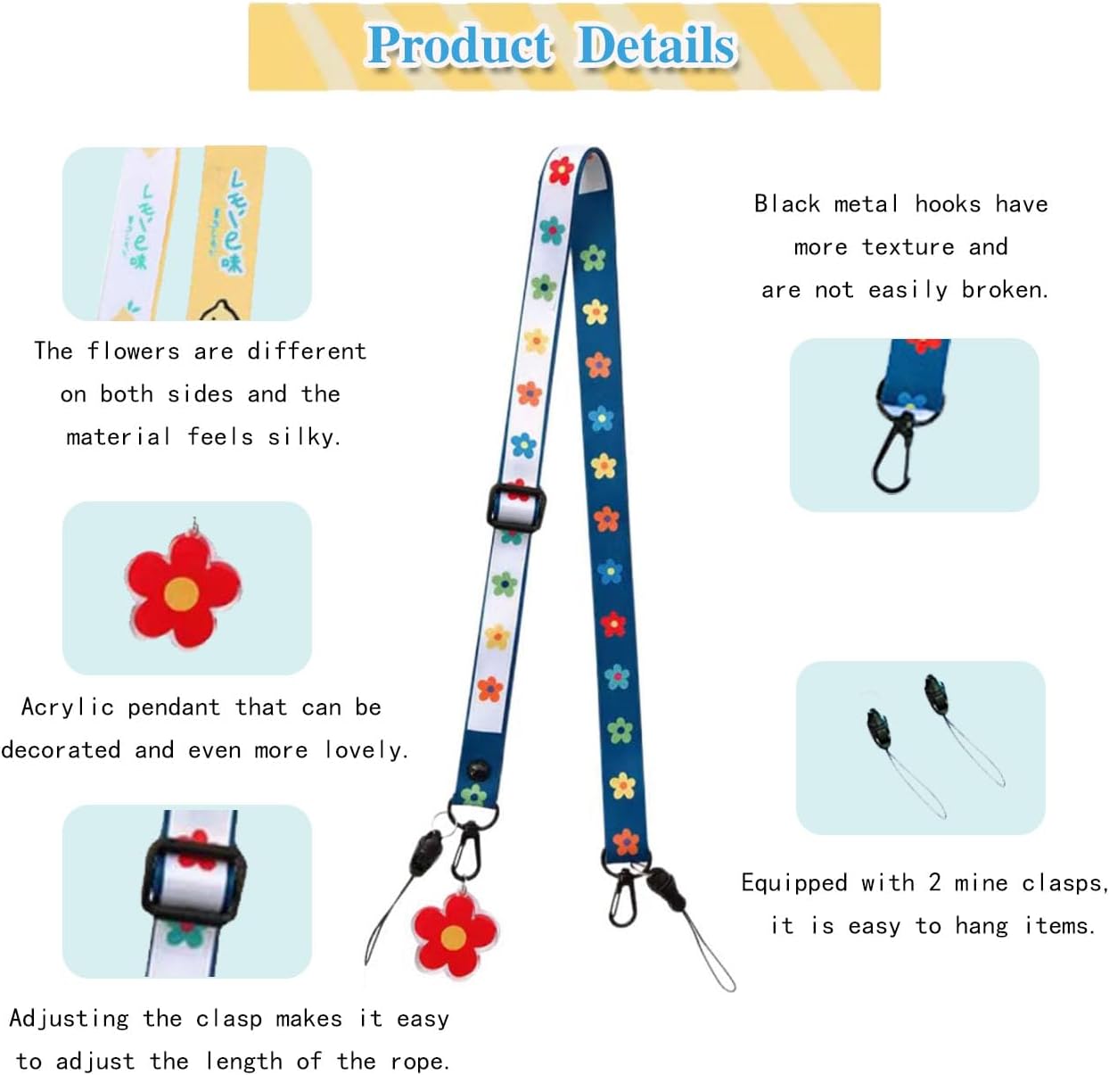 2 Pack Shower Lanyard for Mastectomy Drain Holder Adjustable Neck Ropes JP Drainage Bulbs Accessories Breast Cance Reconstruction Post Surgery Recovery Patients Bath Accessories (Colorful)