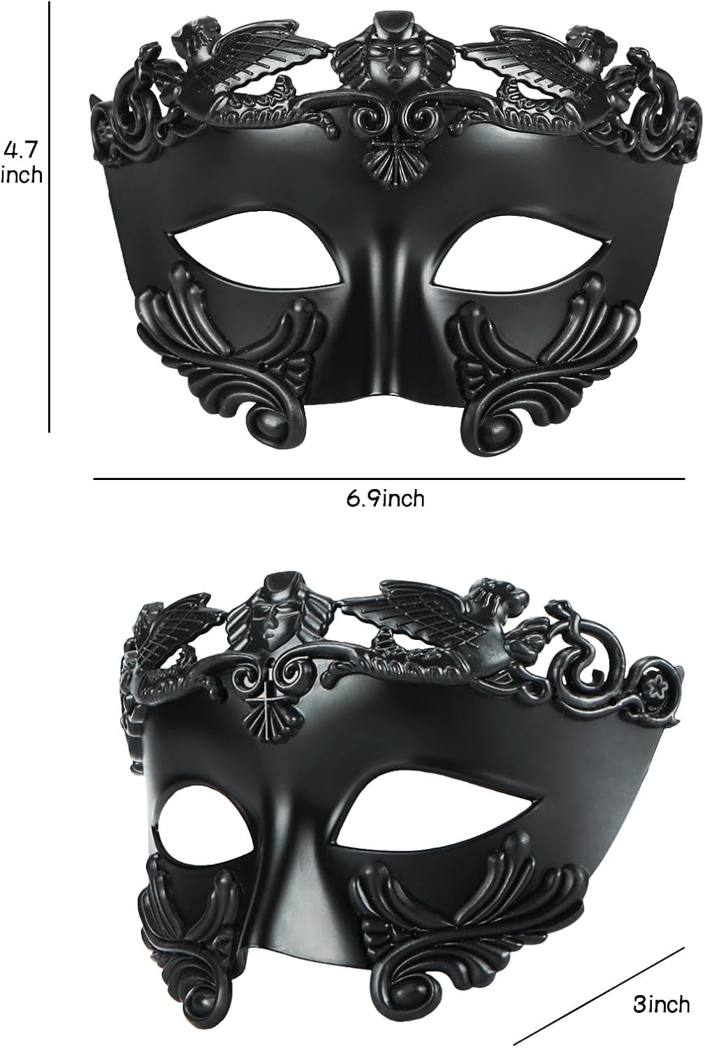 Guayma Steampunk Oni Masquerade Mask for Men/Women Halloween Mardi Gras Venetian Costume Party Prom Ball - Image 4