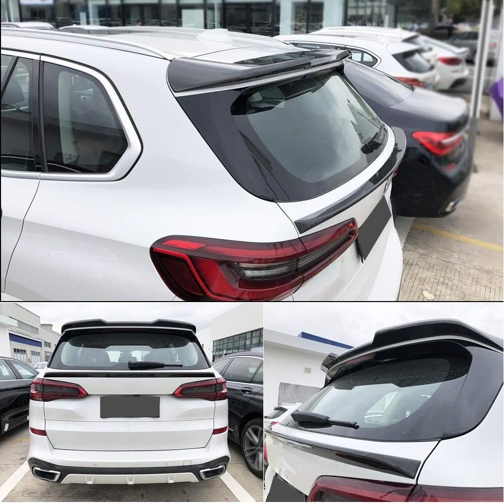 Carbon Fiber Rear Trunk Middle Spoiler Fits for BMW X5 G05 xDrive40i xDrive50i M Sport SUV 2019+ Rear Trunk Roof Lip Spoiler Tail Wing Factory Outlet (Rear Middle Spoiler)
