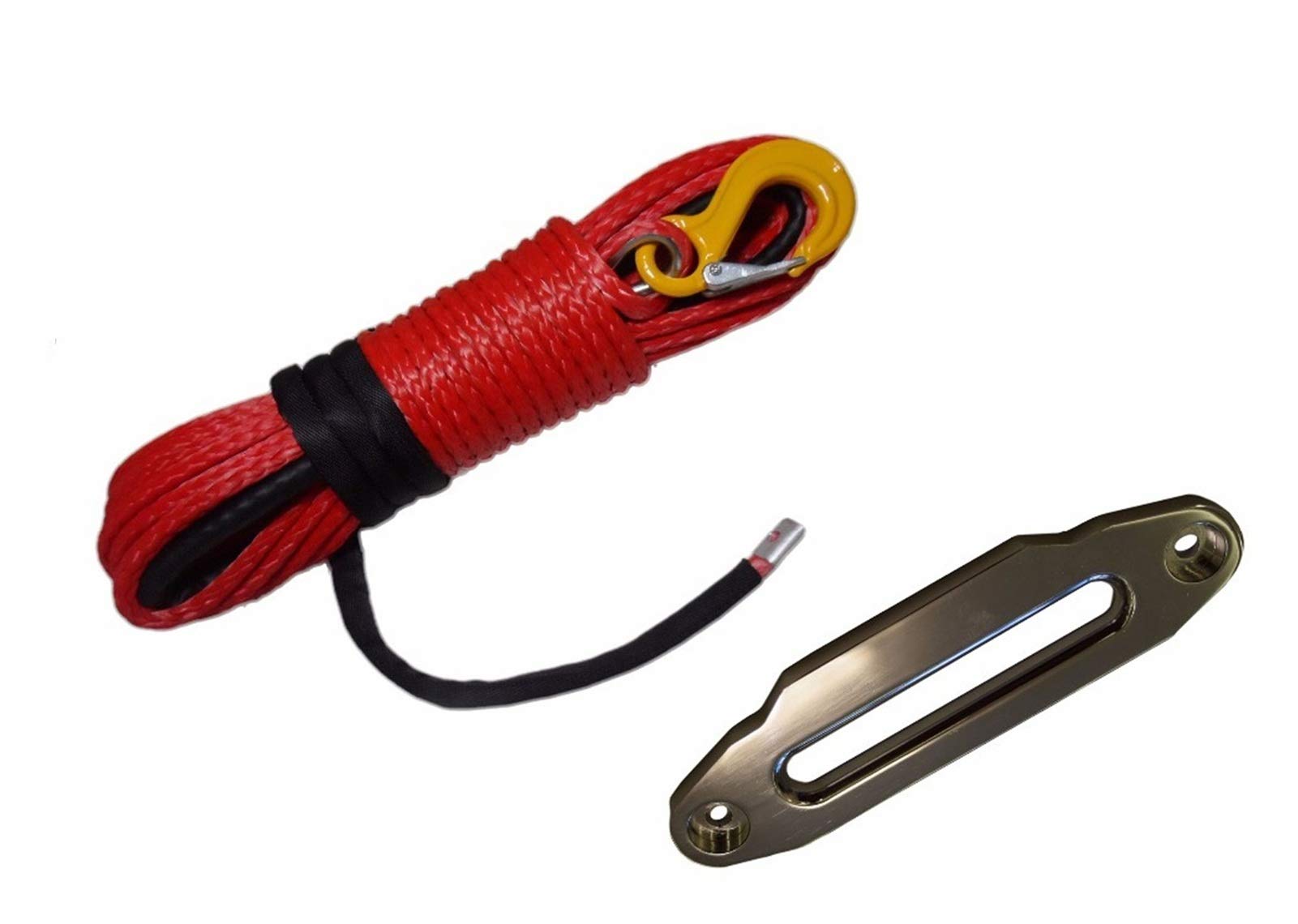 Lina wyciągarki, Red 10mm * 30m Syntetyczna Wciągarka AMP; 10 "Hawse Fairlead Cable do akcesoriów drogowych