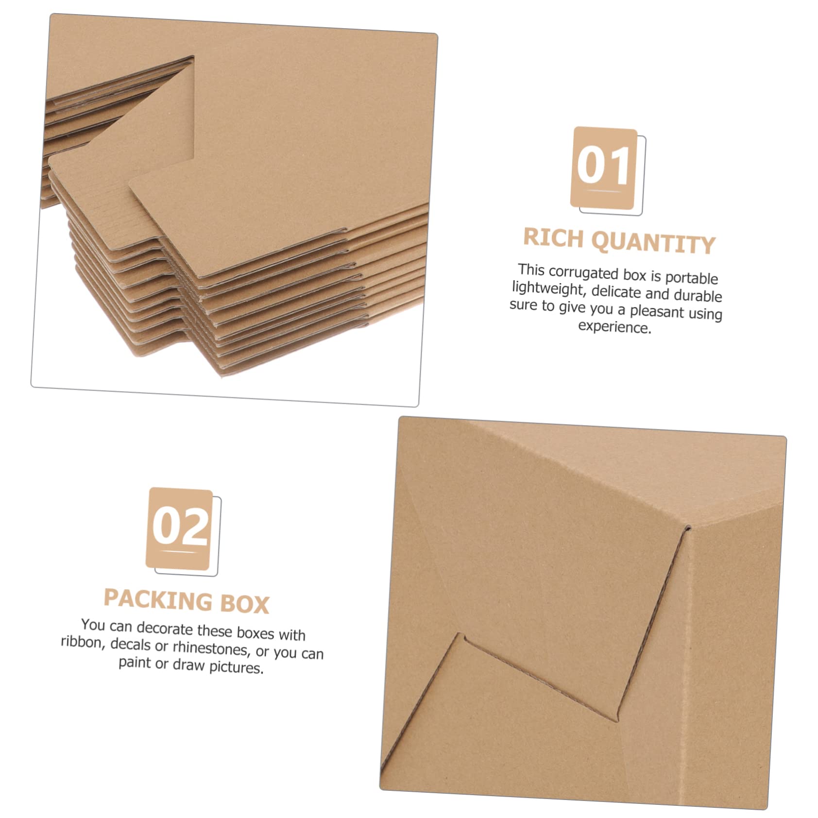 10pezzi Scatole in Cartone Ondulato Piccole Scatole Per Spedizioni Regalo Per Imballaggio Di Cartone Per Spedizione Per Oggetti Piccoli e Leggeri