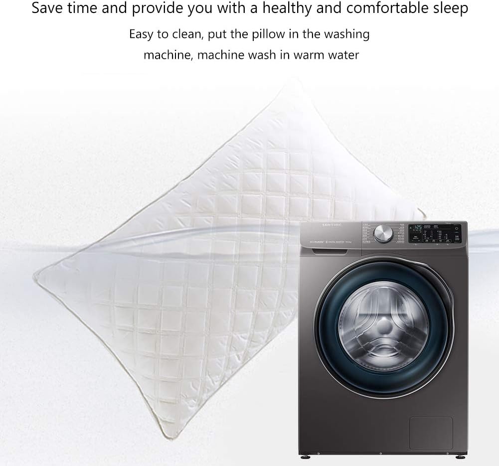 Ssup Clean Premium Bed Pillow for Sleeping | Luxury Hotel Collection Comfortable Pillow | Good for Neck and Back Sleeper & Hypoallergenic (Queen)