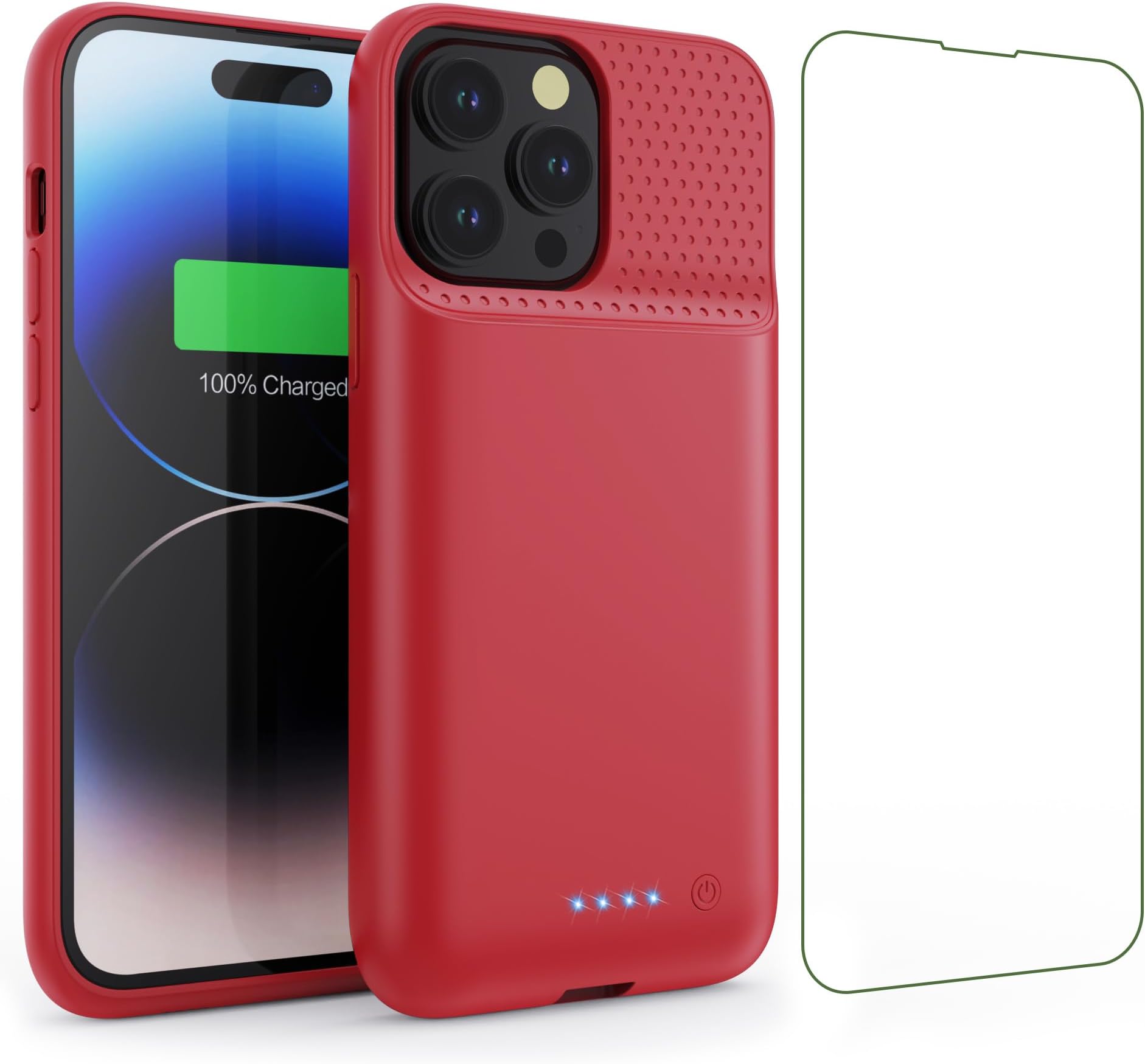 Battery Case for iPhone 14Plus/14Pro Max/13Pro Max, Powerful 8600mAh Portable