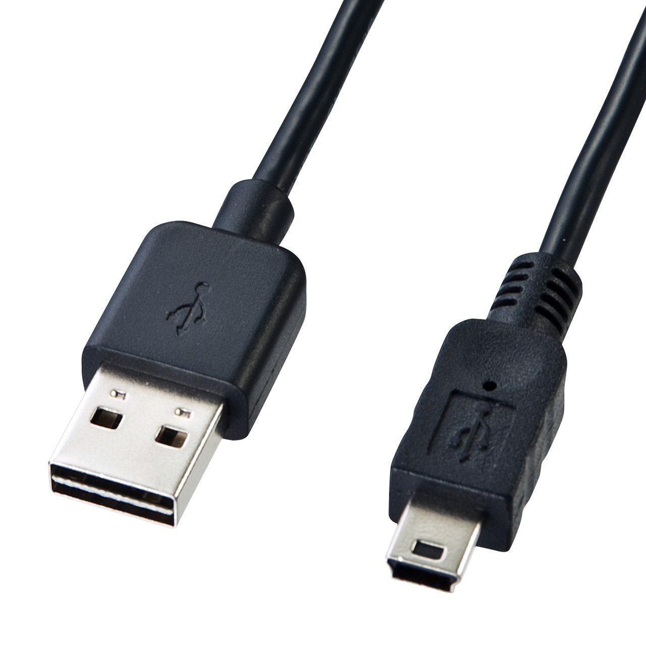 sanwasapurai Double-Sided 挿seru Mini USB Cable (Mini B) , blk
