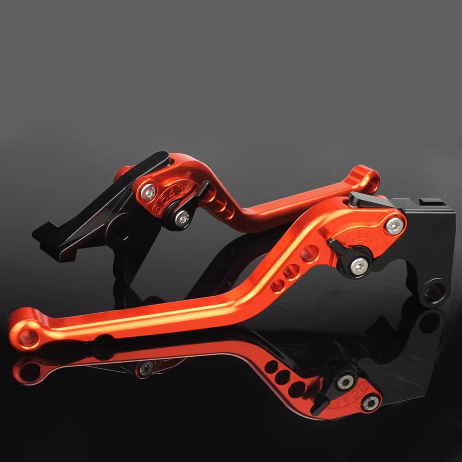 Naojino Brake Clutch Levers for CBF500 for CBF600 for CBF600N for CBF600S 2004 2005 2006 Motorcycle Adjustable Brake Clutch Lever Handlebar Levers Handle(Orange)