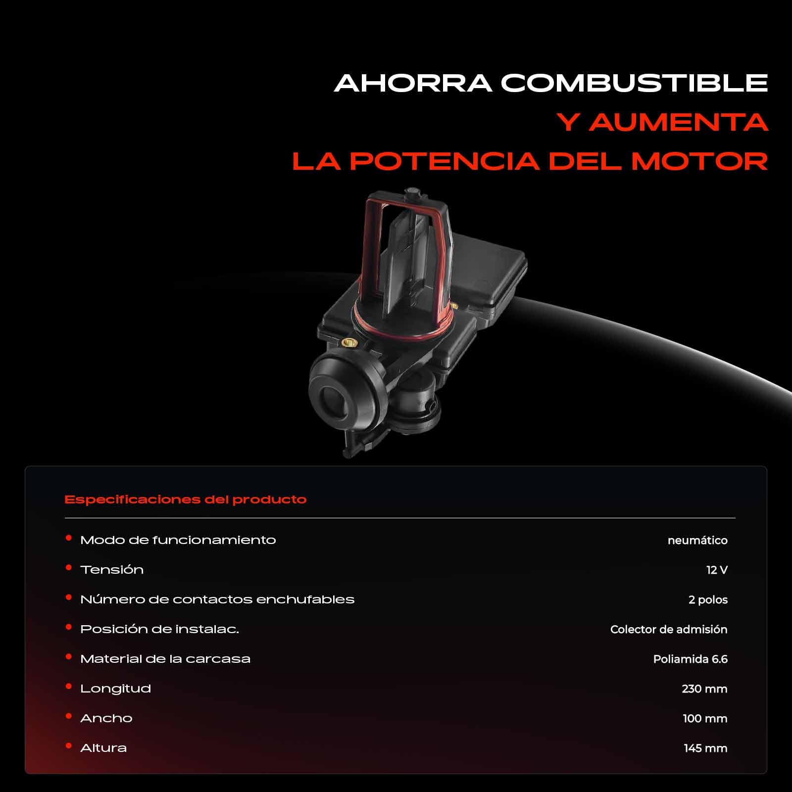 Frankberg Válvula de control de aire, admisión de aire 11617544805 | Compatible con: Serie 3 E46, X5 E53, Serie 3 Coupé E46, Serie 3 Convertible E46, Serie 7 E65 E66 E67, Serie 5 E39