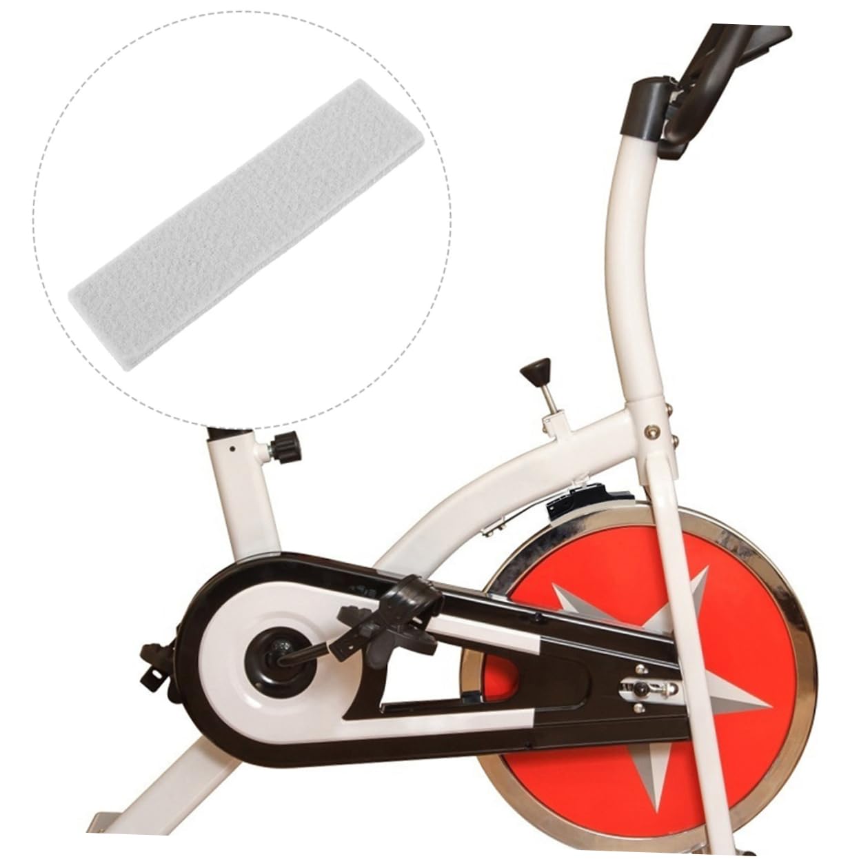 VANZACK Pastiglie Freno per Bici da Fitness in Feltro Resistenti 6 Pezzi per Cyclette da Palestra, Effetto Silenziatore e Antipolvere, Protezione Cerchio Anti-graffio per Allenamento Indoor