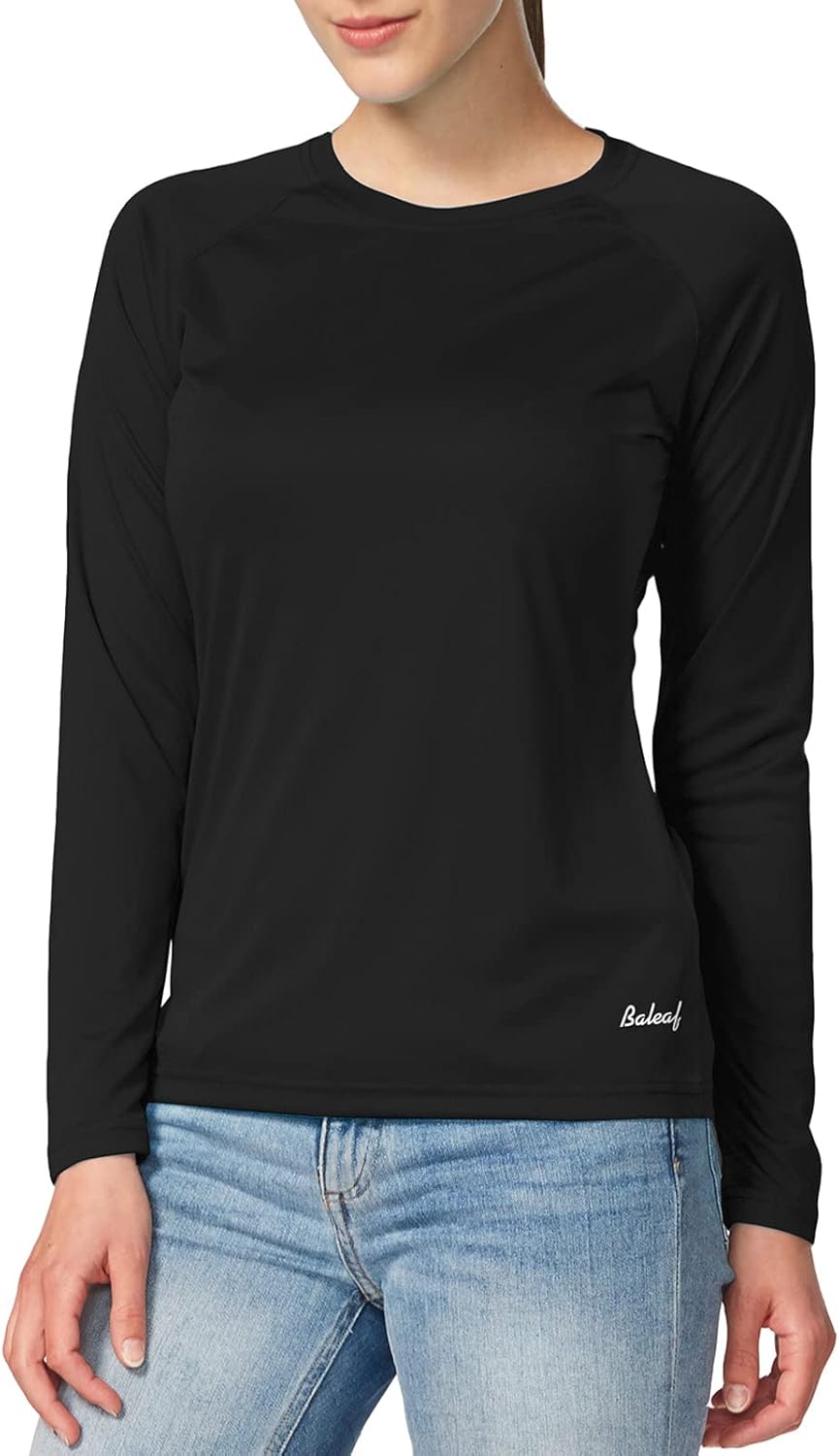 baleaf Women’s UPF 50+ Sun Shirts Long Sleeve UV Protection Rash Guard Lightweight Quick Dry SPF Hiking Tops Outdoor