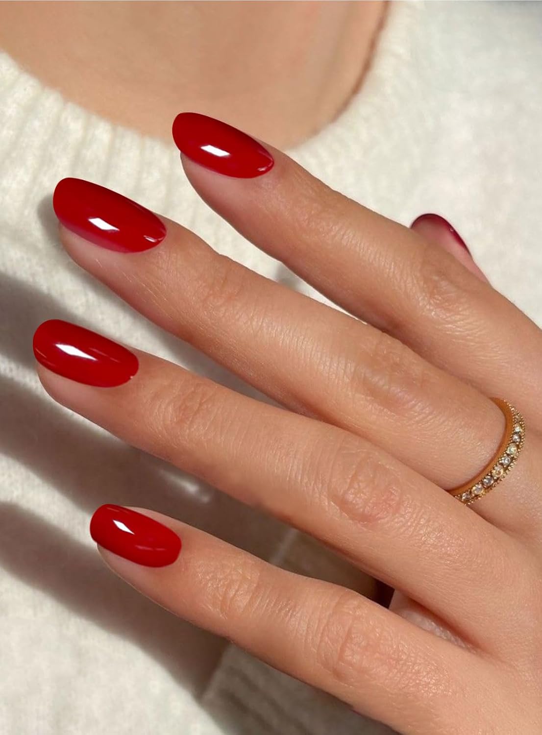 JMEOWIO Dark Red Nail Foil UV Gel Nail Art Sticker Nail Sticker Selbstklebend Nail Decoration