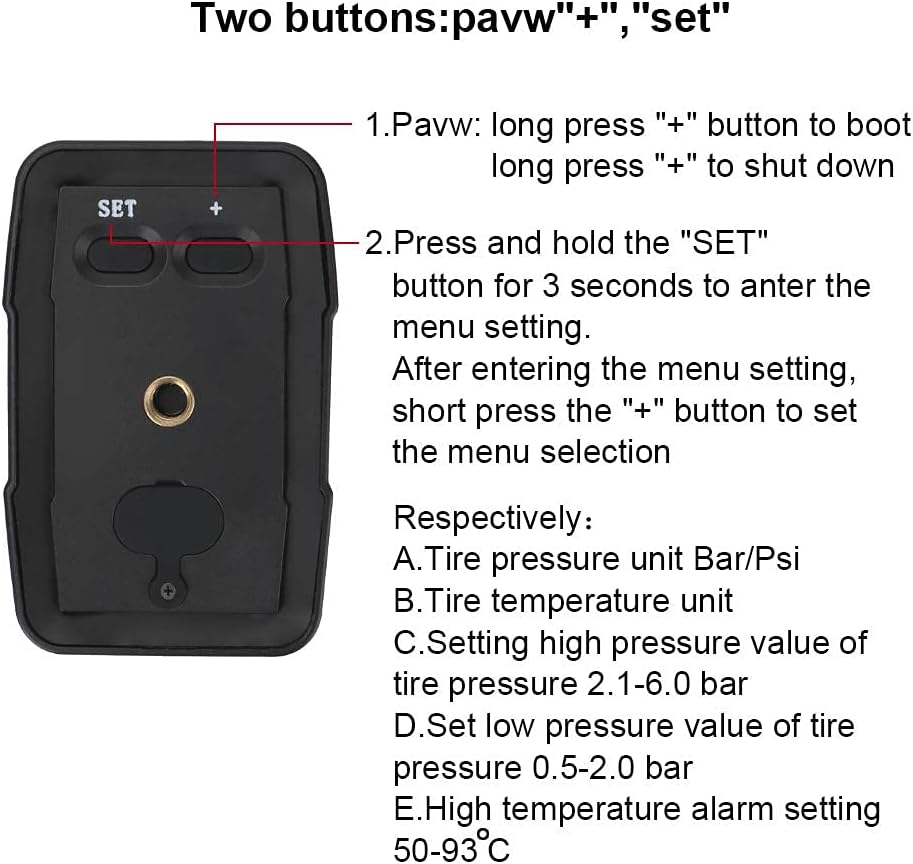 Motorcycle TPMS Tyre Pressure Temperature Monitoring Alarm System USB Solar Charging Motor Tire Pressure with 2 External Sensors