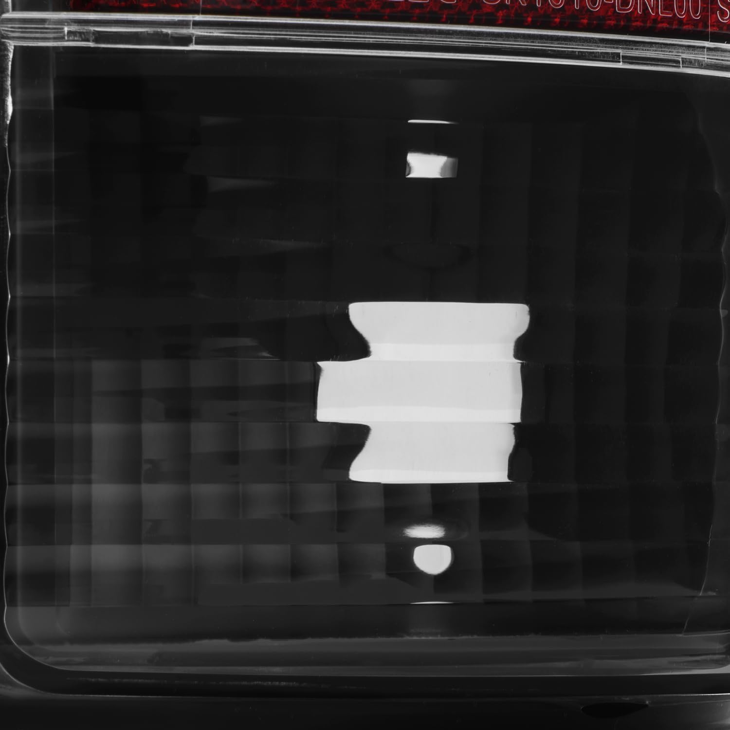AKKON - For 00-06 Chevy Suburban Tahoe GMC Yukon XL Black C-Shape LED Bar Tail Brake Lights Left+Right Pair