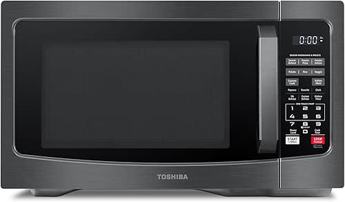 TOSHIBA EM131A5C-BS Countertop Microwave Ovens 1.2 Cu Ft, 12.4" Removable