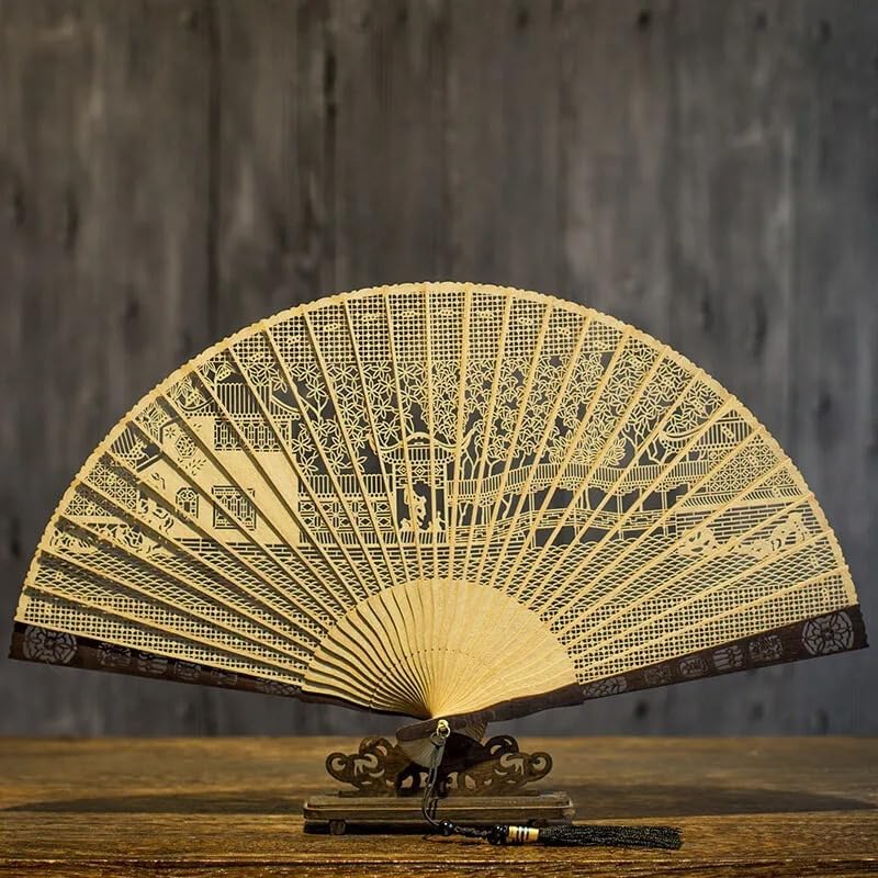 Chinese Fan Hollowed-Out Folding Fan B M