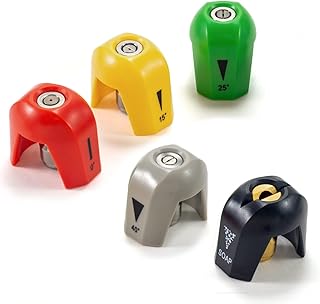 SPX3000-TPS Quick-Connect Spray Tips for Sun Joe SPX 3000 Series Pressure Washer Nozzle Set (0 Degree, 15 Degree, 25 Degree, 40 Degree, Soap) - 5Pcs