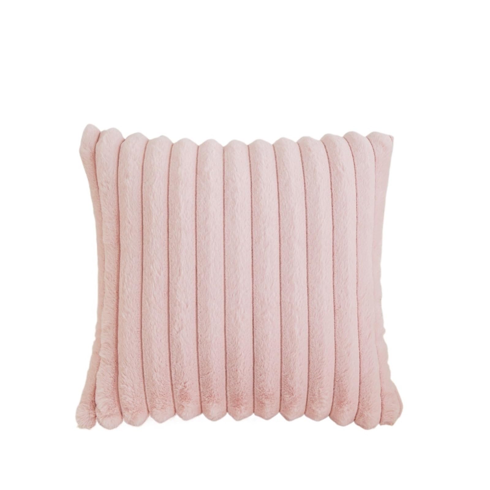 VMDVBNA chair cushions Fur Square Cushion Cover Pillowcase Striped Soft Pillow for Couch Sofa Bedroom Living for home(Color4)