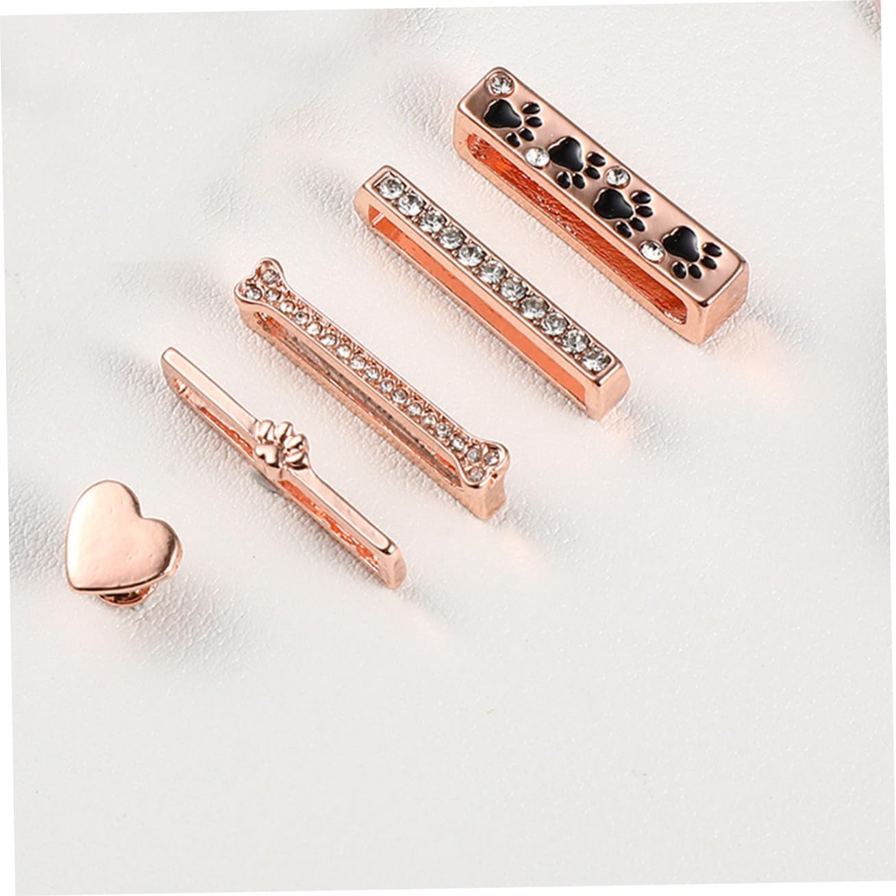 Mikinona Breloques Décoratives en Métal 10 Pièces Faciles à Poser et Retirer, Accessoires Uniques pour Bracelet de Montre Connectée