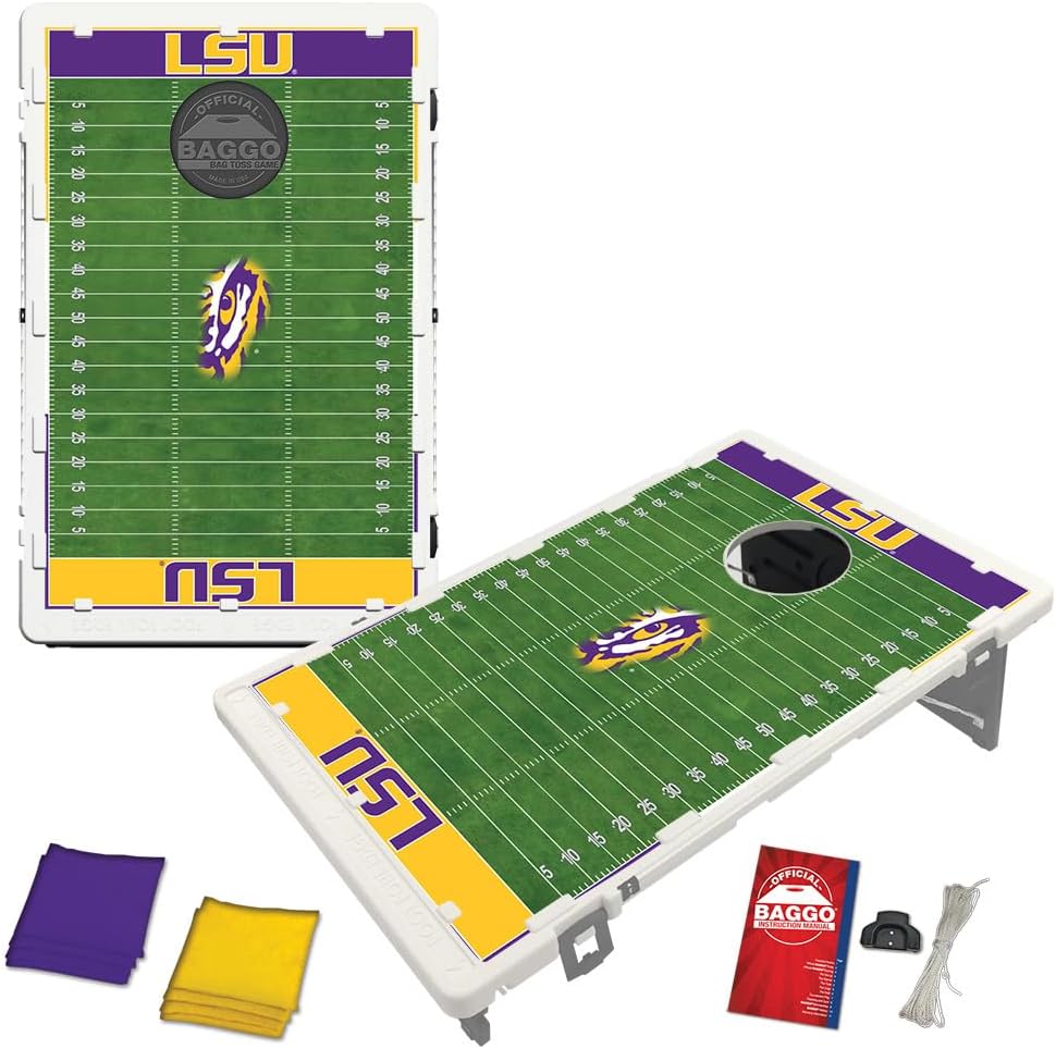 LSU Tigers Football Home Field 2x3 Bean Bag Toss Portable Cornhole Game