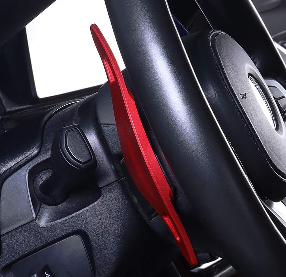 iJDMTOY Red CNC Billet Aluminum Large Paddle Extensions Compatible with 2012-15 Chevy Camaro, 2016-19 Cadillac CT6 XT5, Buick Regal Lacrosse, etc