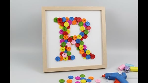 VARDHMAN Multicolored Wooden Buttons, 50 Pieces, Size 2 x 2 cm, Used in Sewing, Dresses, Scrap Booking, Art and Craft, Decorations - 4
