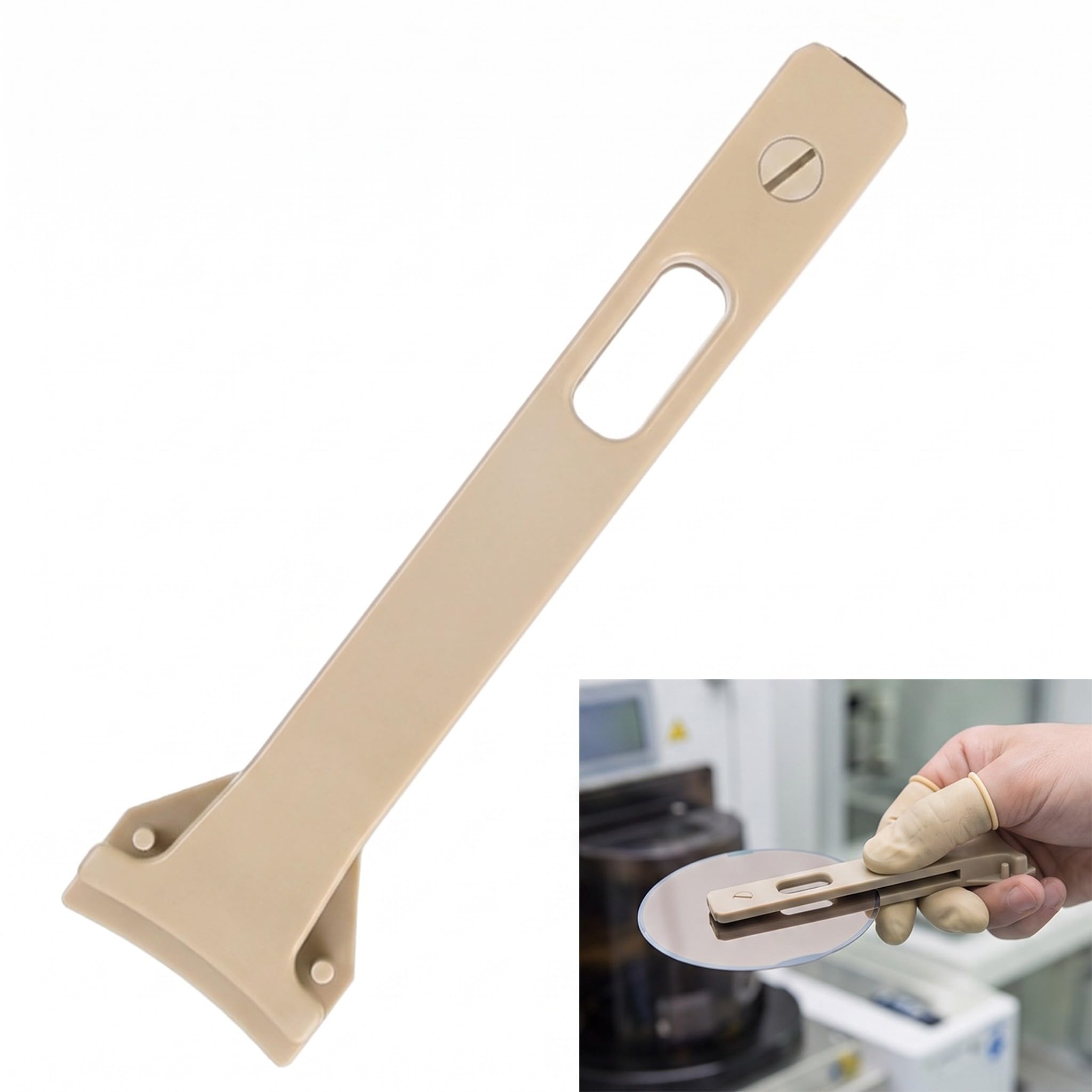 PEEK Pinzette in plastica per esd sicuro punta piatta strumento per la