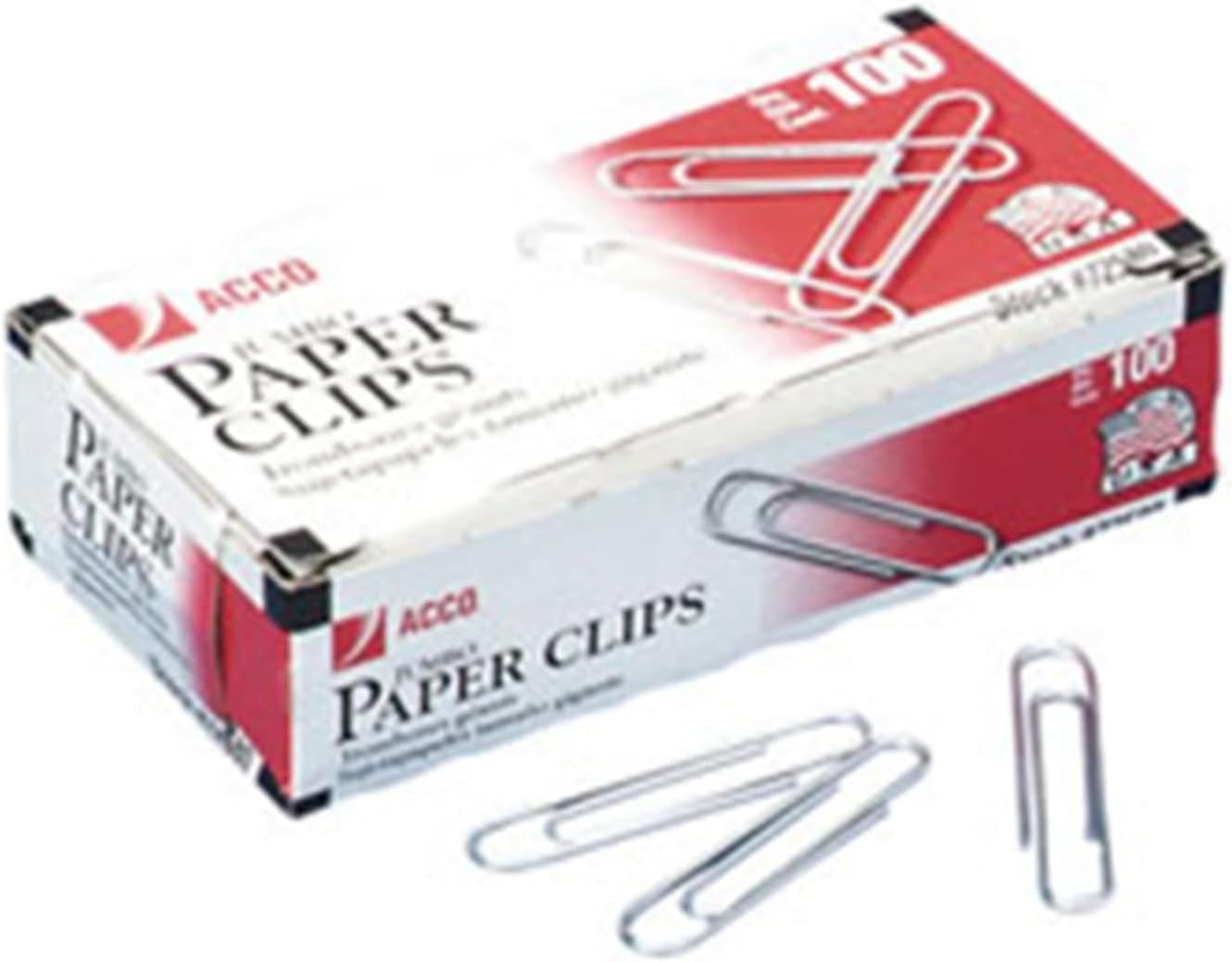 Acco Jumbo Paper Clips, Smooth, 100 Per Pack Acco Jumbo Paper Clips, Smooth, 100 Per Pack