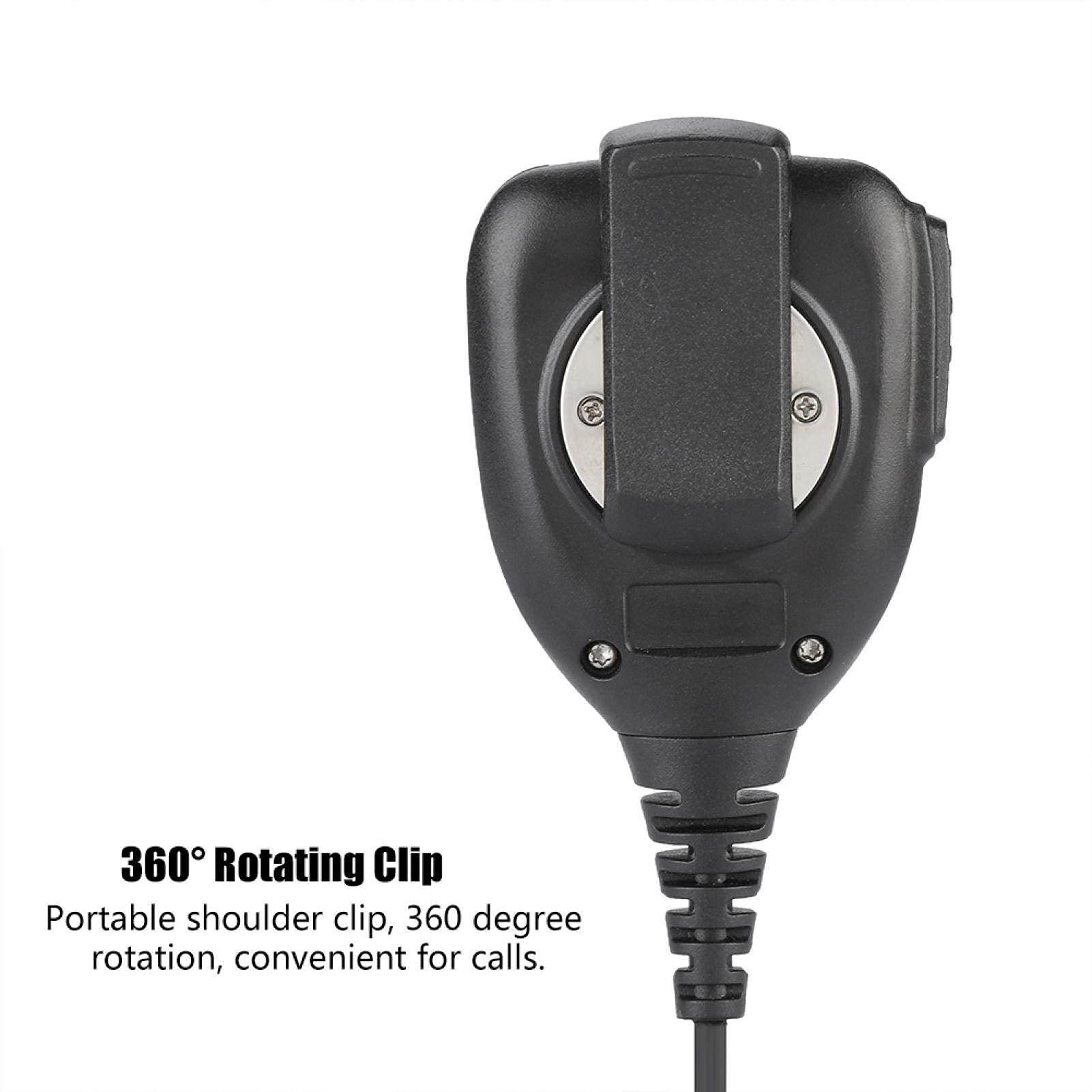 V BESTLIFE Microfono Portatile, Microfono per Altoparlante Radio walkie-Talkie PTT da 3,5 mm per FT1D FT1XDR FT2DR FT2XDR FT-50 FT-60 FT-10R FT-40R