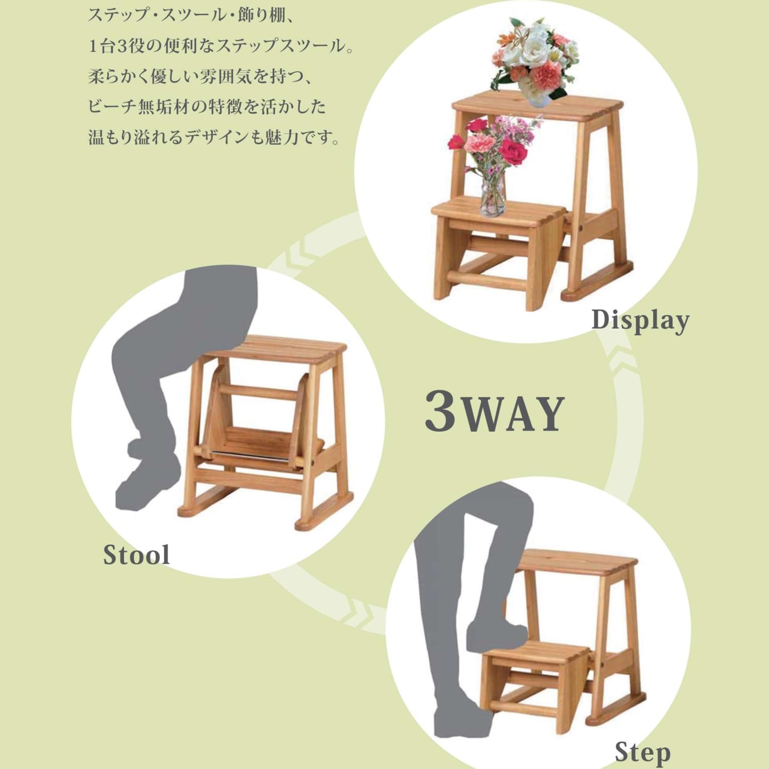FRX-623N Stool & Step Chair 3 Tier