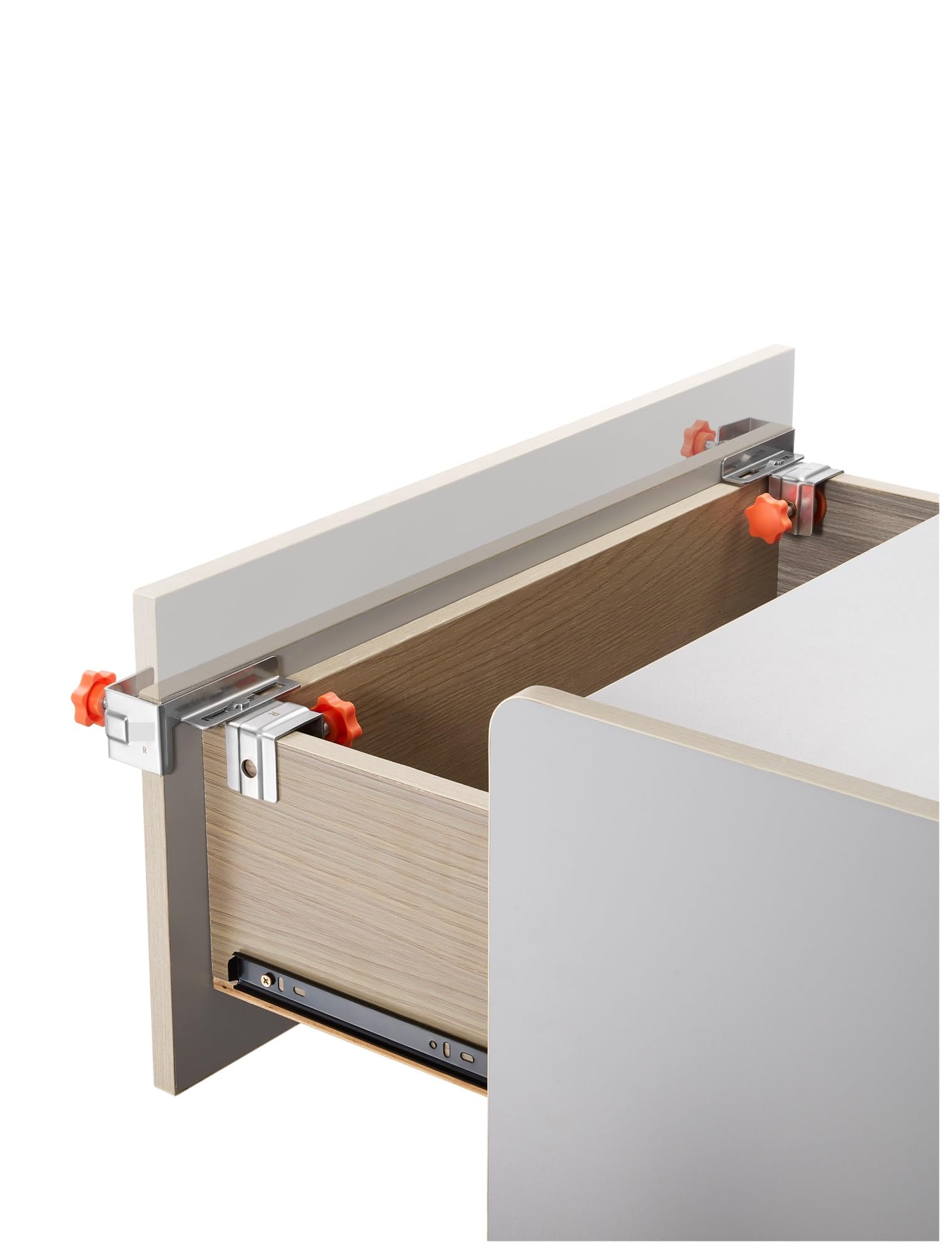 Sargento para Cajones Abrazadera de cajón Lateral de Acero Inoxidable con Bordes Interiores y Exteriores auxiliares y Juego de Abrazaderas angulares Ajustables de Acero Inoxidable