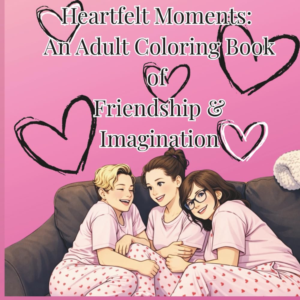 Heartfelt Moments: An Adult Coloring Book of Friendship & Imagination