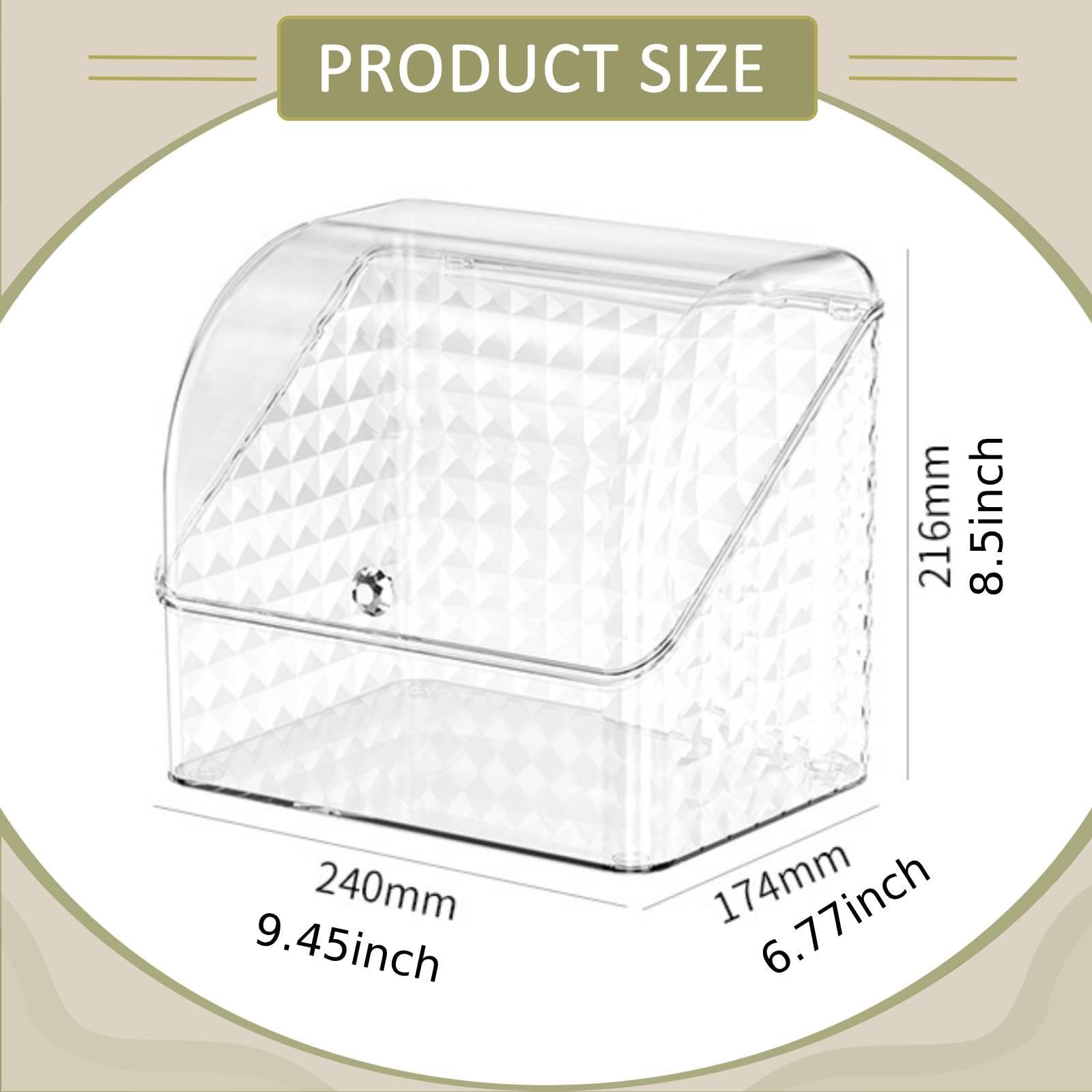 Porta Scrivania, Organizer Portatile per Il Pane, Contenitore per Il Pane per Cucina, Ingresso, Negozio, Camera da Letto, Diamante Trasparente