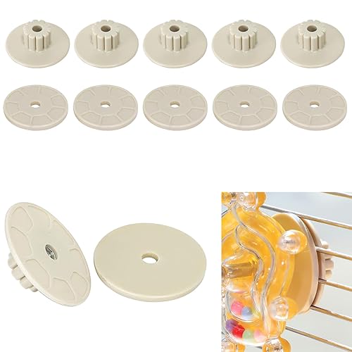 6 Sets Bird Cage Perch Mounting Kit, Plastic Parrot Perch