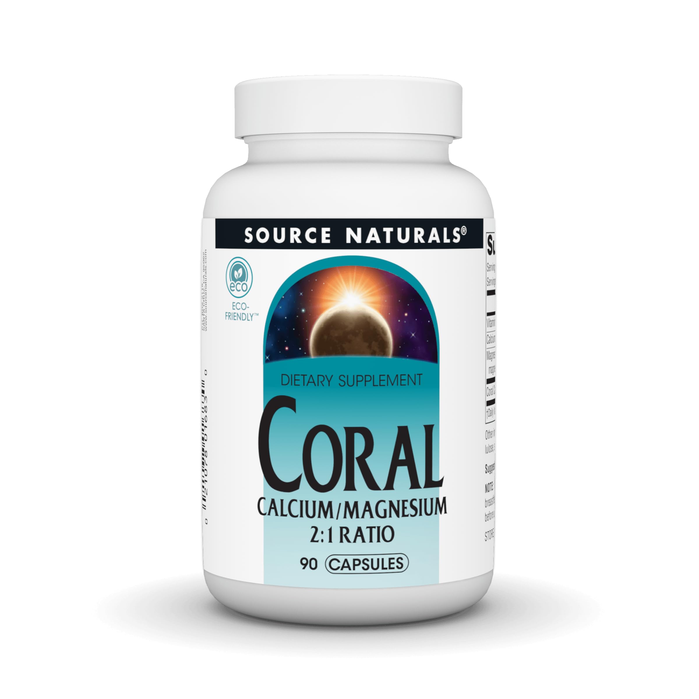 Source Naturals Coral Calcium/Magnesium 2:1 Ratio - 90 Capsules 90 Count (Pack of 1)