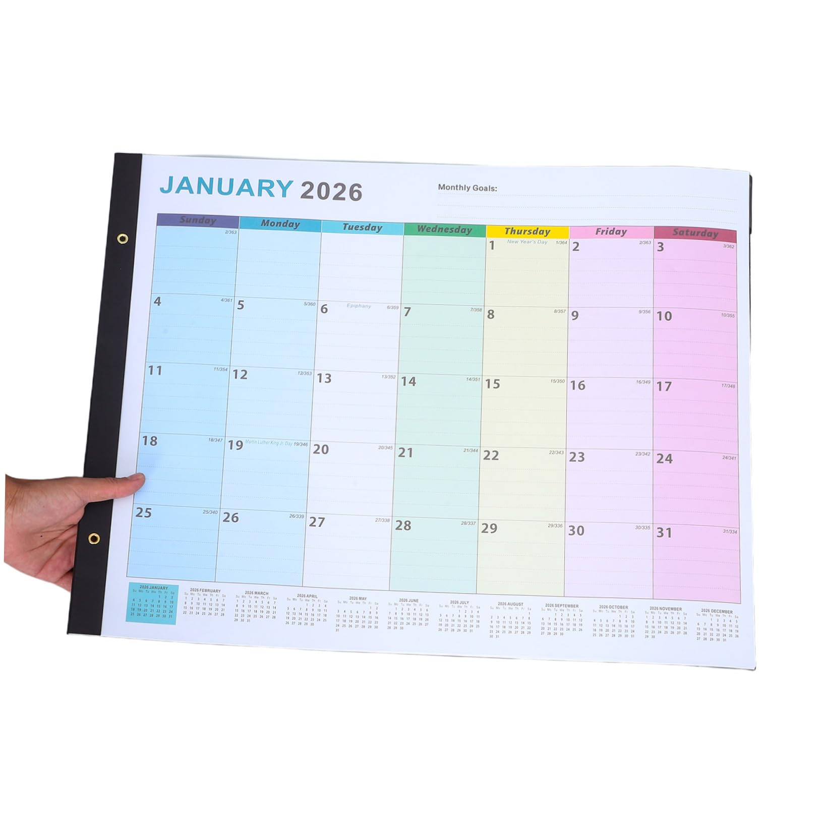 Veemoon Calendario da Parete Mensile Planner da Appendere Layout Verticale Grande Organizzatore per Casa e Ufficio