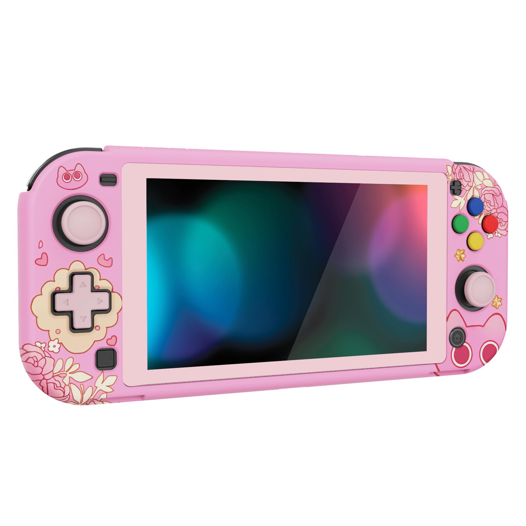 playvital ZealProtect Protective Case for Nintendo Switch Lite, Hard Shell Grip Cover for Nintendo Switch Lite w/Screen Protector & Thumb Grip Caps & Button Caps - Antique Yellow — view 113