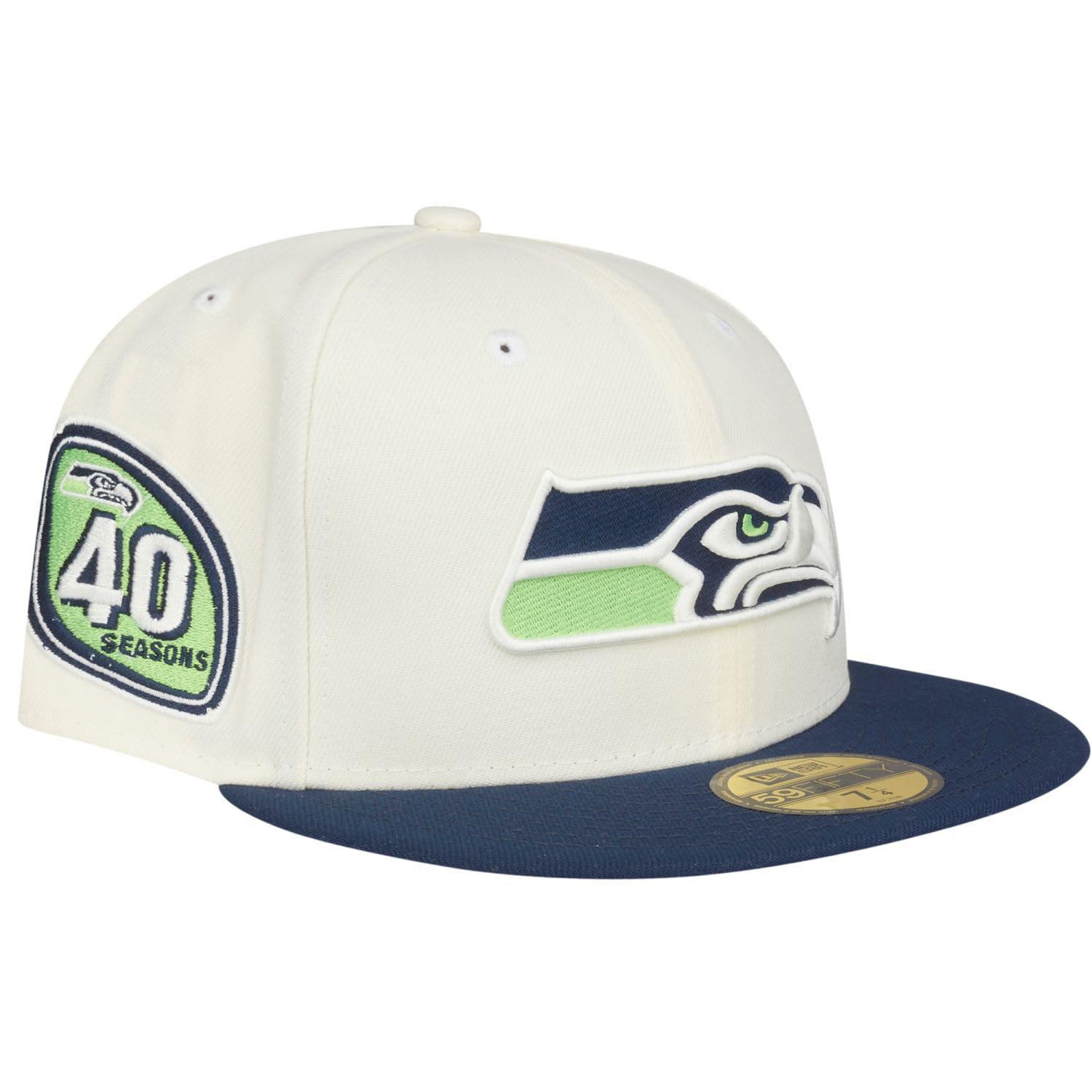 New Era 59Fifty Fitted Cap - SIDEPATCH Seattle Seahawks - 7 3/4