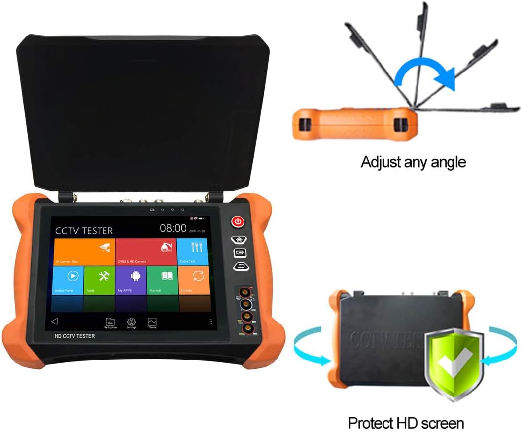 Buу 2 gеt 3 Rsrteng X9-MOVTADHS Full Features 4K CCTV Camera Tester 8-inch IPS Touch Screen Monitor 2048x1536 CCTV Tester with HDTVI HDCVI AHD SDI IP Camera Support DMM OPM VFL TDR Features POE WiFi H.265 HDMI