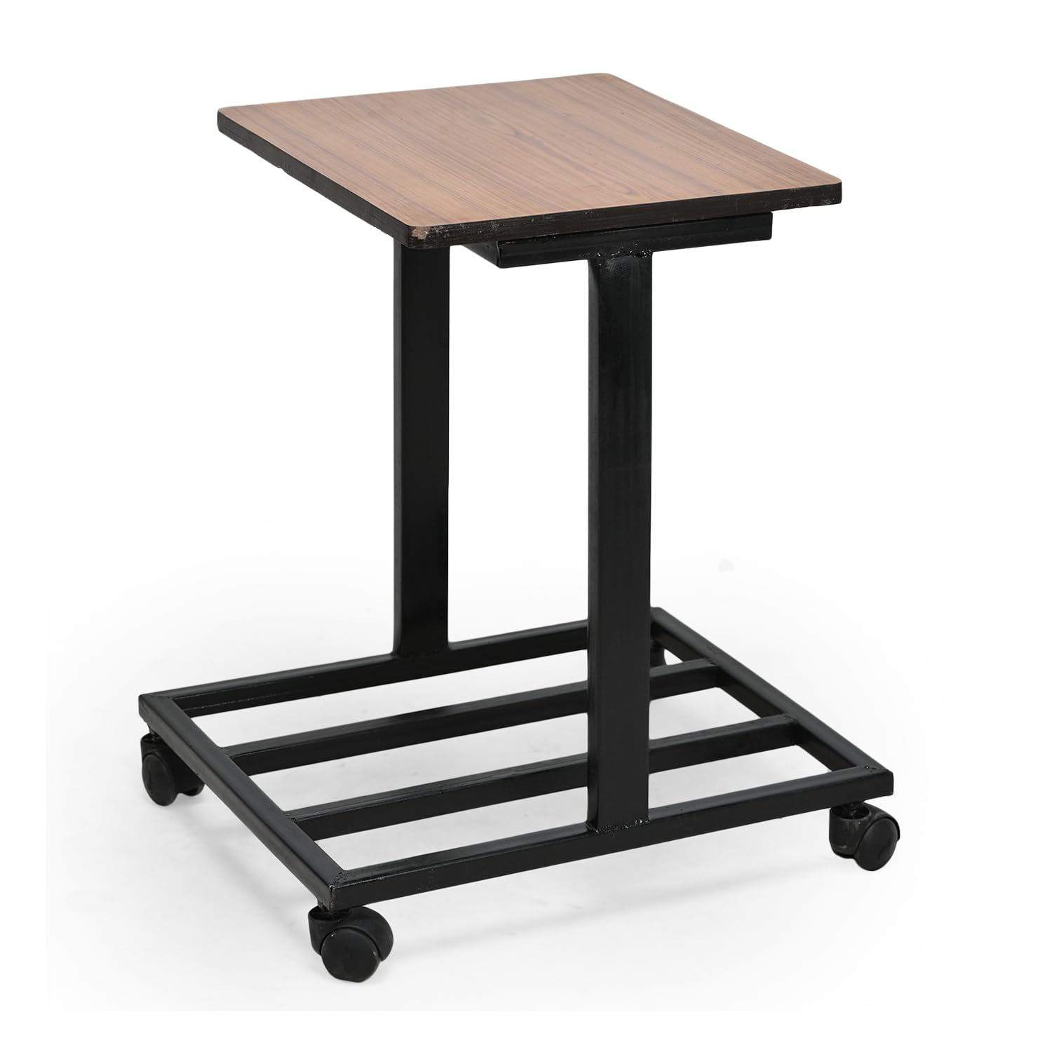 GOYALSON Office Home Double Sided Inverter Battery UPS Trolley Fit to Every Inverter Battery (Wooden top Black Wheels)-image-31