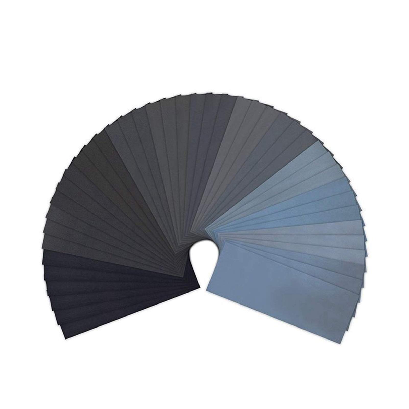 Gaodpz 42pcs 120 to 5000 Assorted Grit Sandpaper Wet and Dry Paper for Wood Furniture Finishing Metal Sanding and Automotive Polishing