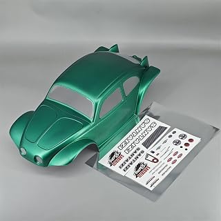SANTAIZI 313mm Wheelbase RC Body Beetle LEXAN PC Shell Width 200mm for MT and Crawler Car (Green)