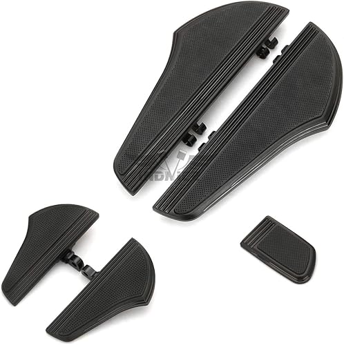 Para Harley Defiance controlador negro Floorboards kits touring street electra glide fltr estribos flhx freno pedal cubre 1980-2018