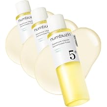 numbuzin No.5 Vitamin Boosting Essential Toner, Radiance-Boosting Vitamin Toner for Uneven & Dull Skin, Glutathione, Vitamin C, Niacinamide, First Step Skincare, 6.76 fl oz 200ml Pack of 3