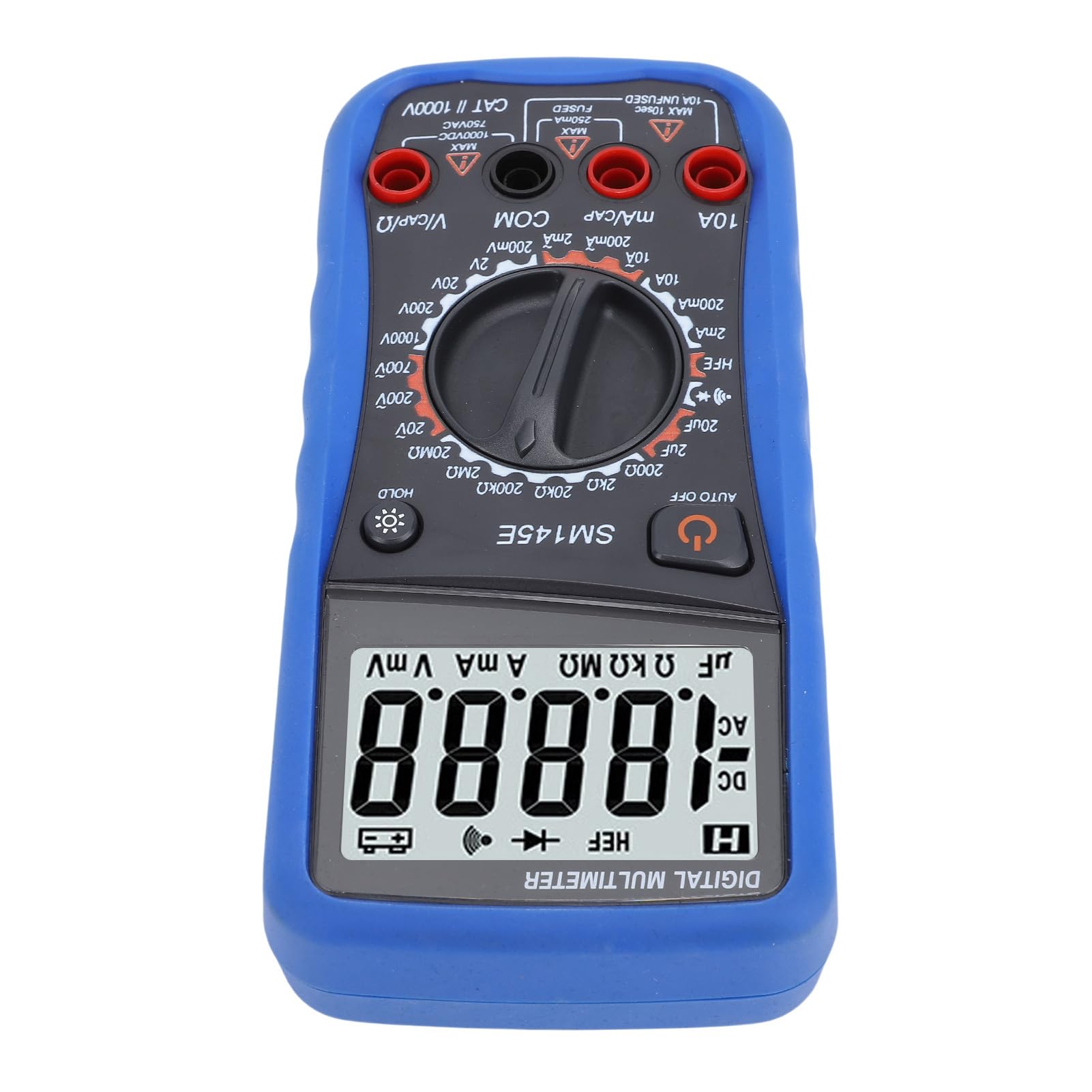 Multimetr cyfrowy z wyświetlaczem LCD, 45 cyfr, 5 razy/s, do testów elektrycznych
