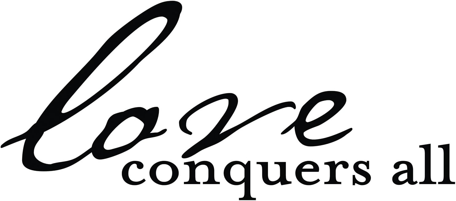 Die Cuts With A View Vinyl Love Conquers All, Black, Medium