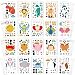 Sinceroduct Make Your Own Stickers for Kids Make-a-Face Stickers 100 Pack 20 Animals .Zoo Animals, Sea Creature, Dinosaur and More , Gift of Festival, Reward, Art Craft, Party Favors, School