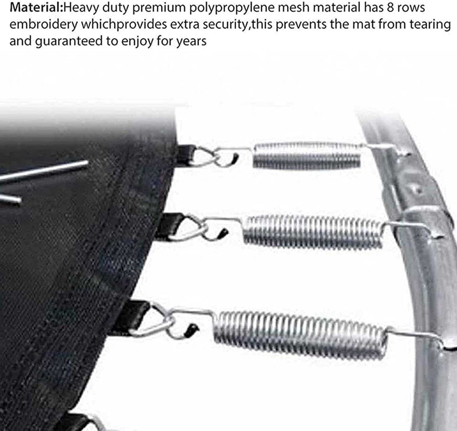 Zapasowa podkładka do trampoliny premium 4,3 m – okrągła mata do odbijania z 80 klamrami, idealne akcesoria do trampoliny dla rodzinnej zabawy i bezpiecznego skakania