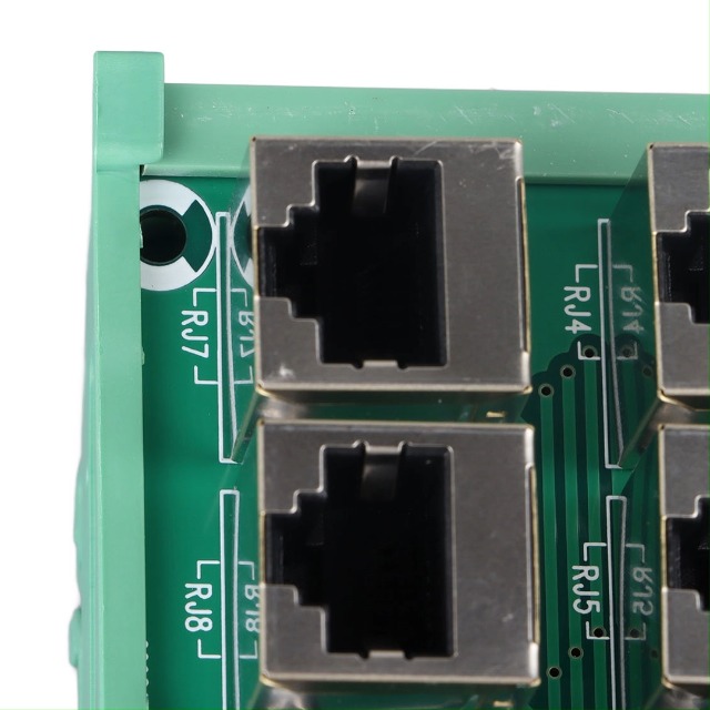 4-Wege-RJ45-Busplatine Für DIN-Schiene – 8P8C Ethernet-Verteiler Mit Schraubklemmen, 0,5 A, Für Büro, Fabrik & Industrie