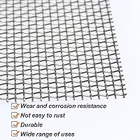 Vista 4 de TIMESETL 3 piezas de alambre tejido de acero inoxidable 5 malla - 12 "x 8" (30x21cm) Metal guardia de seguridad de jardín de malla de gabinetes