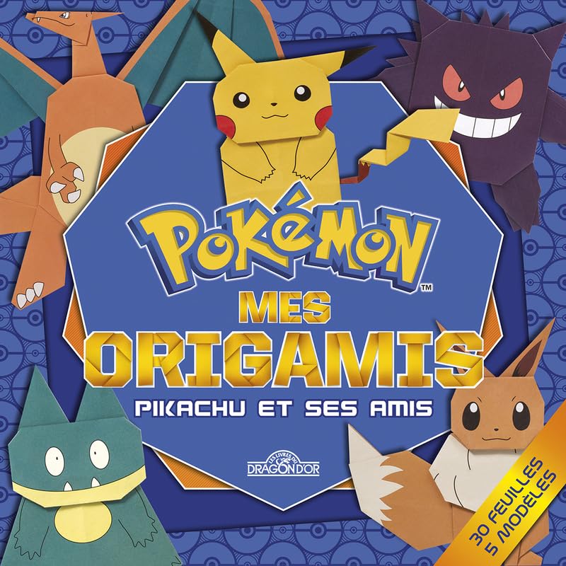 Pokémon – Mes origamis – Pikachu et ses amis – Pochette contenant...