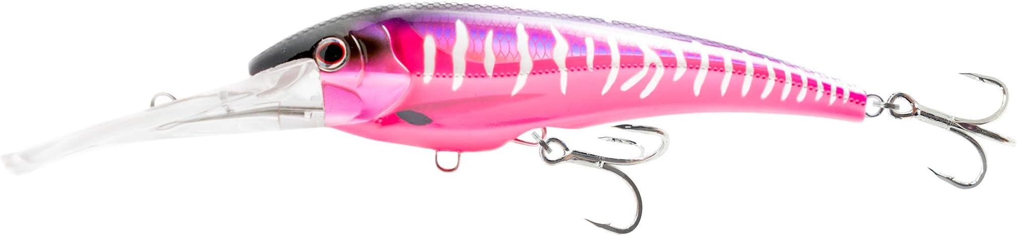 Nomad Design DTX Minnow with Patented Autotune System - Distressed Baitfish Swimming Action, BKK Diablo