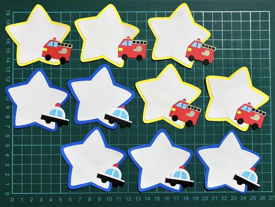 Amazon.co.jp: 3メッセージカード 車 乗り物 壁面飾り はたらくくるま